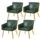 Contemporary Chairs Kitchen Parsons Dining Armchair with Carbon Steel Legs Green 4 Piece Set Brass Gold Clearhalo ' kitchen&dining_furn' 'Dining Chairs' 'Dining Tables & Seating' 'dining_chair' 'furn' 'furn_dining_chair' 'Furniture' 'furniture_dining_chair' 'Kitchen & Dining Furniture' 'kitchen' 3598023