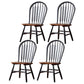 Traditional Style Dining Chair Solid Wood Windsor Back Side Chair for Home Black 4 Piece Set Clearhalo ' kitchen&dining_furn' 'Dining Chairs' 'Dining Tables & Seating' 'dining_chair' 'furn' 'furn_dining_chair' 'Furniture' 'furniture_dining_chair' 'Kitchen & Dining Furniture' 'kitchen' 3598027