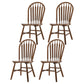 Traditional Style Dining Chair Solid Wood Windsor Back Side Chair for Home Brown 4 Piece Set Clearhalo ' kitchen&dining_furn' 'Dining Chairs' 'Dining Tables & Seating' 'dining_chair' 'furn' 'furn_dining_chair' 'Furniture' 'furniture_dining_chair' 'Kitchen & Dining Furniture' 'kitchen' 3598033