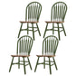 Traditional Style Dining Chair Solid Wood Windsor Back Side Chair for Home Green 4 Piece Set Clearhalo ' kitchen&dining_furn' 'Dining Chairs' 'Dining Tables & Seating' 'dining_chair' 'furn' 'furn_dining_chair' 'Furniture' 'furniture_dining_chair' 'Kitchen & Dining Furniture' 'kitchen' 3598045
