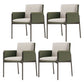 Faux Leather Contemporary Dining Chair Matte Finish Solid Back Dining Arm Chair Green 4 Piece Set Clearhalo ' kitchen&dining_furn' 'Dining Chairs' 'Dining Tables & Seating' 'dining_chair' 'furn' 'furn_dining_chair' 'Furniture' 'furniture_dining_chair' 'Kitchen & Dining Furniture' 'kitchen' 3598058