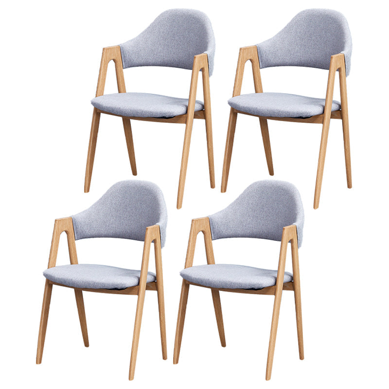 Glam Style Wooden Dining Arm Chair Matte Finish Dining Chair for Dinning Room Light Gray 4 Piece Set Clearhalo ' kitchen&dining_furn' 'Dining Chairs' 'Dining Tables & Seating' 'dining_chair' 'furn' 'furn_dining_chair' 'Furniture' 'furniture_dining_chair' 'Kitchen & Dining Furniture' 'kitchen' 3598072