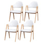 Glam Style Wooden Dining Arm Chair Matte Finish Dining Chair for Dinning Room White 4 Piece Set Clearhalo ' kitchen&dining_furn' 'Dining Chairs' 'Dining Tables & Seating' 'dining_chair' 'furn' 'furn_dining_chair' 'Furniture' 'furniture_dining_chair' 'Kitchen & Dining Furniture' 'kitchen' 3598077