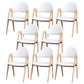 Glam Style Wooden Dining Arm Chair Matte Finish Dining Chair for Dinning Room White 8 Piece Set Clearhalo ' kitchen&dining_furn' 'Dining Chairs' 'Dining Tables & Seating' 'dining_chair' 'furn' 'furn_dining_chair' 'Furniture' 'furniture_dining_chair' 'Kitchen & Dining Furniture' 'kitchen' 3598079