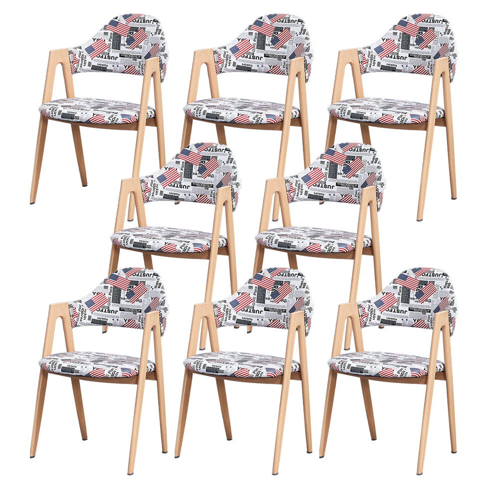 Glam Style Wooden Dining Arm Chair Matte Finish Dining Chair for Dinning Room Black-White 8 Piece Set Clearhalo ' kitchen&dining_furn' 'Dining Chairs' 'Dining Tables & Seating' 'dining_chair' 'furn' 'furn_dining_chair' 'Furniture' 'furniture_dining_chair' 'Kitchen & Dining Furniture' 'kitchen' 3598092