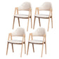 Glam Style Wooden Dining Arm Chair Matte Finish Dining Chair for Dinning Room Beige 4 Piece Set Clearhalo ' kitchen&dining_furn' 'Dining Chairs' 'Dining Tables & Seating' 'dining_chair' 'furn' 'furn_dining_chair' 'Furniture' 'furniture_dining_chair' 'Kitchen & Dining Furniture' 'kitchen' 3598095