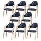 Glam Style Wooden Dining Arm Chair Matte Finish Dining Chair for Dinning Room Dark Blue 8 Piece Set Clearhalo ' kitchen&dining_furn' 'Dining Chairs' 'Dining Tables & Seating' 'dining_chair' 'furn' 'furn_dining_chair' 'Furniture' 'furniture_dining_chair' 'Kitchen & Dining Furniture' 'kitchen' 3598106