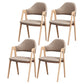 Glam Style Wooden Dining Arm Chair Matte Finish Dining Chair for Dinning Room Light Coffee 4 Piece Set Clearhalo ' kitchen&dining_furn' 'Dining Chairs' 'Dining Tables & Seating' 'dining_chair' 'furn' 'furn_dining_chair' 'Furniture' 'furniture_dining_chair' 'Kitchen & Dining Furniture' 'kitchen' 3598107
