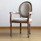 Country Style Dining Arm Chair King Louis Back Side Chair with Wood Legs for Home Use Off-White 1 Piece Clearhalo ' kitchen&dining_furn' 'Dining Chairs' 'Dining Tables & Seating' 'dining_chair' 'furn' 'furn_dining_chair' 'Furniture' 'furniture_dining_chair' 'Kitchen & Dining Furniture' 'kitchen' 3598143