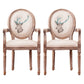Country Style Dining Arm Chair King Louis Back Side Chair with Wood Legs for Home Use White 2 Piece Set Clearhalo ' kitchen&dining_furn' 'Dining Chairs' 'Dining Tables & Seating' 'dining_chair' 'furn' 'furn_dining_chair' 'Furniture' 'furniture_dining_chair' 'Kitchen & Dining Furniture' 'kitchen' 3598144