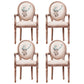 Country Style Dining Arm Chair King Louis Back Side Chair with Wood Legs for Home Use White 4 Piece Set Clearhalo ' kitchen&dining_furn' 'Dining Chairs' 'Dining Tables & Seating' 'dining_chair' 'furn' 'furn_dining_chair' 'Furniture' 'furniture_dining_chair' 'Kitchen & Dining Furniture' 'kitchen' 3598145