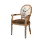 Country Style Dining Arm Chair King Louis Back Side Chair with Wood Legs for Home Use Brown 1 Piece Clearhalo ' kitchen&dining_furn' 'Dining Chairs' 'Dining Tables & Seating' 'dining_chair' 'furn' 'furn_dining_chair' 'Furniture' 'furniture_dining_chair' 'Kitchen & Dining Furniture' 'kitchen' 3598146