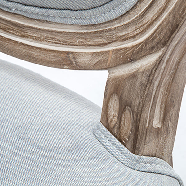 Country Style Dining Arm Chair King Louis Back Side Chair with Wood Legs for Home Use Clearhalo ' kitchen&dining_furn' 'Dining Chairs' 'Dining Tables & Seating' 'dining_chair' 'furn' 'furn_dining_chair' 'Furniture' 'furniture_dining_chair' 'Kitchen & Dining Furniture' 'kitchen' 3598156