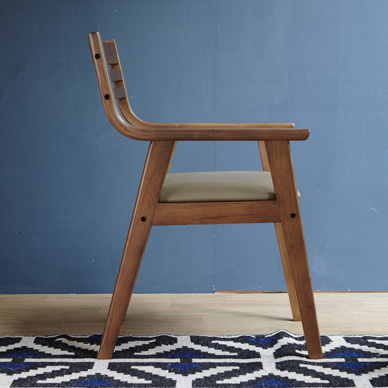 Traditional Solid Wood Dining Room Chair Ladder Back Side Chair for Home Use Clearhalo ' kitchen&dining_furn' 'Dining Chairs' 'Dining Tables & Seating' 'dining_chair' 'furn' 'furn_dining_chair' 'Furniture' 'furniture_dining_chair' 'Kitchen & Dining Furniture' 'kitchen' 3598163