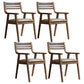 Traditional Solid Wood Dining Room Chair Ladder Back Side Chair for Home Use Grey 4 Piece Set Clearhalo ' kitchen&dining_furn' 'Dining Chairs' 'Dining Tables & Seating' 'dining_chair' 'furn' 'furn_dining_chair' 'Furniture' 'furniture_dining_chair' 'Kitchen & Dining Furniture' 'kitchen' 3598168