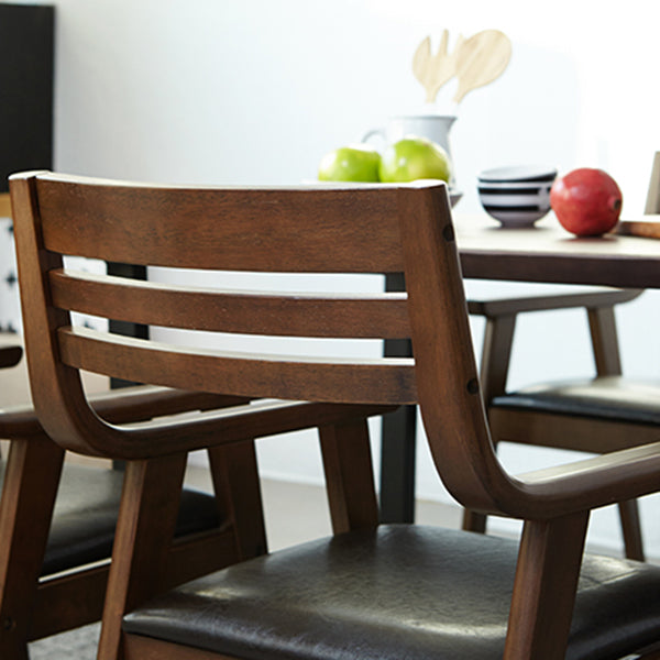 Traditional Solid Wood Dining Room Chair Ladder Back Side Chair for Home Use Clearhalo ' kitchen&dining_furn' 'Dining Chairs' 'Dining Tables & Seating' 'dining_chair' 'furn' 'furn_dining_chair' 'Furniture' 'furniture_dining_chair' 'Kitchen & Dining Furniture' 'kitchen' 3598173