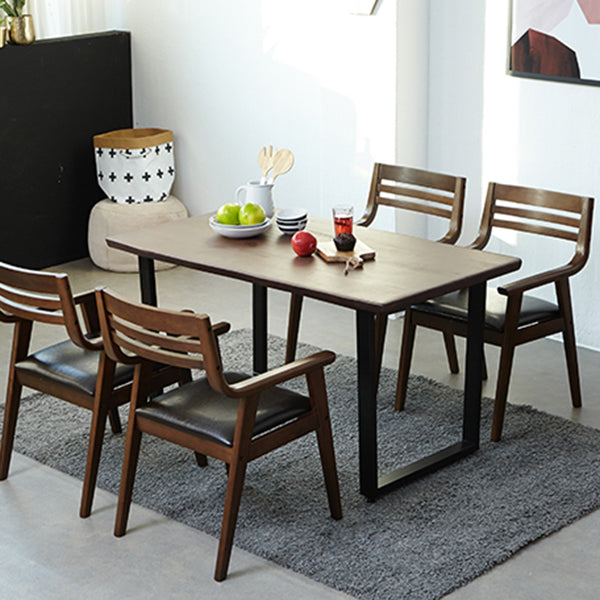 Traditional Solid Wood Dining Room Chair Ladder Back Side Chair for Home Use Clearhalo ' kitchen&dining_furn' 'Dining Chairs' 'Dining Tables & Seating' 'dining_chair' 'furn' 'furn_dining_chair' 'Furniture' 'furniture_dining_chair' 'Kitchen & Dining Furniture' 'kitchen' 3598175