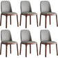 Faux Leather Industrial Dining Room Chair Matte Finish Solid Back Dining Chair Grey 6 Piece Set Walnut Clearhalo ' kitchen&dining_furn' 'Dining Chairs' 'Dining Tables & Seating' 'dining_chair' 'furn' 'furn_dining_chair' 'Furniture' 'furniture_dining_chair' 'Kitchen & Dining Furniture' 'kitchen' 3598186