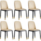 Faux Leather Industrial Dining Room Chair Matte Finish Solid Back Dining Chair Khaki 6 Piece Set Black Clearhalo ' kitchen&dining_furn' 'Dining Chairs' 'Dining Tables & Seating' 'dining_chair' 'furn' 'furn_dining_chair' 'Furniture' 'furniture_dining_chair' 'Kitchen & Dining Furniture' 'kitchen' 3598218