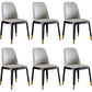 Faux Leather Industrial Dining Room Chair Matte Finish Solid Back Dining Chair Ligth Gray-Red 6 Piece Set Black Clearhalo ' kitchen&dining_furn' 'Dining Chairs' 'Dining Tables & Seating' 'dining_chair' 'furn' 'furn_dining_chair' 'Furniture' 'furniture_dining_chair' 'Kitchen & Dining Furniture' 'kitchen' 3598221