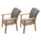 Wooden Contemporary Style Dining Arm Chair Indoor Kitchen Side Chairs of 18'' Wide Grey 2 Piece Set Natural Wood Clearhalo ' kitchen&dining_furn' 'Dining Chairs' 'Dining Tables & Seating' 'dining_chair' 'furn' 'furn_dining_chair' 'Furniture' 'furniture_dining_chair' 'Kitchen & Dining Furniture' 'kitchen' 3598241
