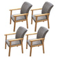 Wooden Contemporary Style Dining Arm Chair Indoor Kitchen Side Chairs of 18'' Wide Grey 4 Piece Set Natural Wood Clearhalo ' kitchen&dining_furn' 'Dining Chairs' 'Dining Tables & Seating' 'dining_chair' 'furn' 'furn_dining_chair' 'Furniture' 'furniture_dining_chair' 'Kitchen & Dining Furniture' 'kitchen' 3598242
