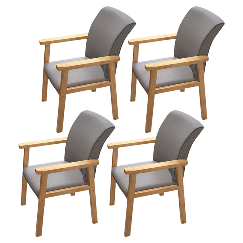 Wooden Contemporary Style Dining Arm Chair Indoor Kitchen Side Chairs of 18'' Wide Grey 4 Piece Set Natural Wood Clearhalo ' kitchen&dining_furn' 'Dining Chairs' 'Dining Tables & Seating' 'dining_chair' 'furn' 'furn_dining_chair' 'Furniture' 'furniture_dining_chair' 'Kitchen & Dining Furniture' 'kitchen' 3598242