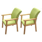 Wooden Contemporary Style Dining Arm Chair Indoor Kitchen Side Chairs of 18'' Wide Green 2 Piece Set Natural Wood Clearhalo ' kitchen&dining_furn' 'Dining Chairs' 'Dining Tables & Seating' 'dining_chair' 'furn' 'furn_dining_chair' 'Furniture' 'furniture_dining_chair' 'Kitchen & Dining Furniture' 'kitchen' 3598247