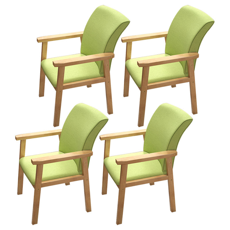 Wooden Contemporary Style Dining Arm Chair Indoor Kitchen Side Chairs of 18'' Wide Green 4 Piece Set Natural Wood Clearhalo ' kitchen&dining_furn' 'Dining Chairs' 'Dining Tables & Seating' 'dining_chair' 'furn' 'furn_dining_chair' 'Furniture' 'furniture_dining_chair' 'Kitchen & Dining Furniture' 'kitchen' 3598248