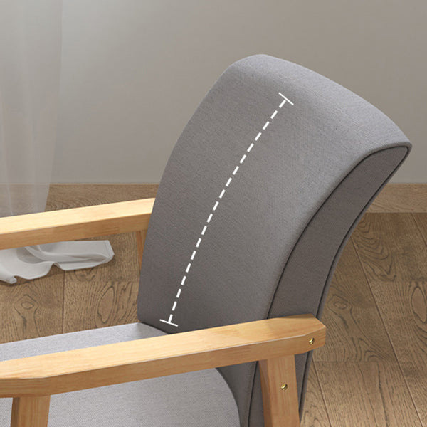 Wooden Contemporary Style Dining Arm Chair Indoor Kitchen Side Chairs of 18'' Wide Clearhalo ' kitchen&dining_furn' 'Dining Chairs' 'Dining Tables & Seating' 'dining_chair' 'furn' 'furn_dining_chair' 'Furniture' 'furniture_dining_chair' 'Kitchen & Dining Furniture' 'kitchen' 3598251