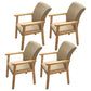 Wooden Contemporary Style Dining Arm Chair Indoor Kitchen Side Chairs of 18'' Wide Khaki 4 Piece Set Natural Wood Clearhalo ' kitchen&dining_furn' 'Dining Chairs' 'Dining Tables & Seating' 'dining_chair' 'furn' 'furn_dining_chair' 'Furniture' 'furniture_dining_chair' 'Kitchen & Dining Furniture' 'kitchen' 3598253