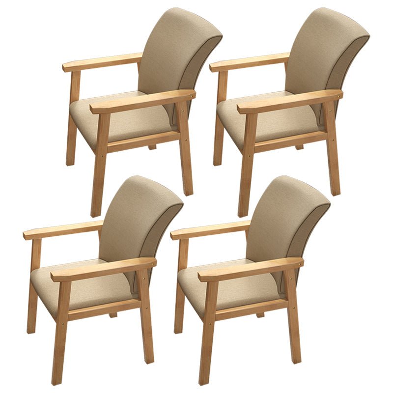Wooden Contemporary Style Dining Arm Chair Indoor Kitchen Side Chairs of 18'' Wide Khaki 4 Piece Set Natural Wood Clearhalo ' kitchen&dining_furn' 'Dining Chairs' 'Dining Tables & Seating' 'dining_chair' 'furn' 'furn_dining_chair' 'Furniture' 'furniture_dining_chair' 'Kitchen & Dining Furniture' 'kitchen' 3598253