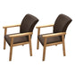 Wooden Contemporary Style Dining Arm Chair Indoor Kitchen Side Chairs of 18'' Wide Coffee 2 Piece Set Natural Wood Clearhalo ' kitchen&dining_furn' 'Dining Chairs' 'Dining Tables & Seating' 'dining_chair' 'furn' 'furn_dining_chair' 'Furniture' 'furniture_dining_chair' 'Kitchen & Dining Furniture' 'kitchen' 3598257
