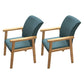 Wooden Contemporary Style Dining Arm Chair Indoor Kitchen Side Chairs of 18'' Wide Dark Green 2 Piece Set Natural Wood Clearhalo ' kitchen&dining_furn' 'Dining Chairs' 'Dining Tables & Seating' 'dining_chair' 'furn' 'furn_dining_chair' 'Furniture' 'furniture_dining_chair' 'Kitchen & Dining Furniture' 'kitchen' 3598263