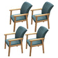 Wooden Contemporary Style Dining Arm Chair Indoor Kitchen Side Chairs of 18'' Wide Dark Green 4 Piece Set Natural Wood Clearhalo ' kitchen&dining_furn' 'Dining Chairs' 'Dining Tables & Seating' 'dining_chair' 'furn' 'furn_dining_chair' 'Furniture' 'furniture_dining_chair' 'Kitchen & Dining Furniture' 'kitchen' 3598264