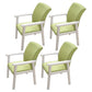 Wooden Contemporary Style Dining Arm Chair Indoor Kitchen Side Chairs of 18'' Wide Green 4 Piece Set White Clearhalo ' kitchen&dining_furn' 'Dining Chairs' 'Dining Tables & Seating' 'dining_chair' 'furn' 'furn_dining_chair' 'Furniture' 'furniture_dining_chair' 'Kitchen & Dining Furniture' 'kitchen' 3598272