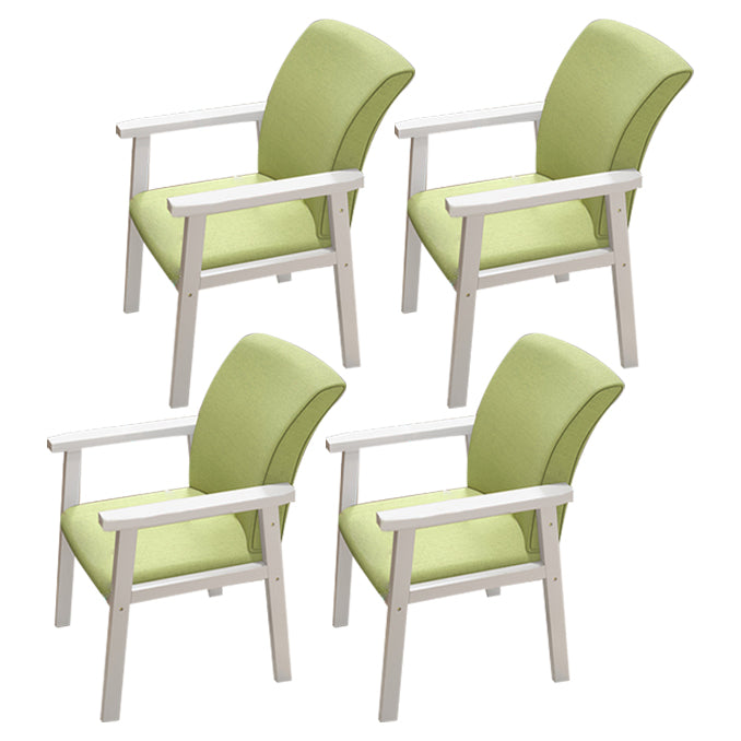 Wooden Contemporary Style Dining Arm Chair Indoor Kitchen Side Chairs of 18'' Wide Green 4 Piece Set White Clearhalo ' kitchen&dining_furn' 'Dining Chairs' 'Dining Tables & Seating' 'dining_chair' 'furn' 'furn_dining_chair' 'Furniture' 'furniture_dining_chair' 'Kitchen & Dining Furniture' 'kitchen' 3598272