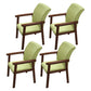 Wooden Contemporary Style Dining Arm Chair Indoor Kitchen Side Chairs of 18'' Wide Green 4 Piece Set Walnut Clearhalo ' kitchen&dining_furn' 'Dining Chairs' 'Dining Tables & Seating' 'dining_chair' 'furn' 'furn_dining_chair' 'Furniture' 'furniture_dining_chair' 'Kitchen & Dining Furniture' 'kitchen' 3598274