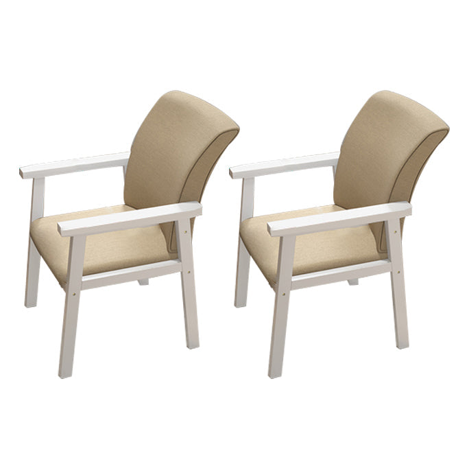 Wooden Contemporary Style Dining Arm Chair Indoor Kitchen Side Chairs of 18'' Wide Khaki 2 Piece Set White Clearhalo ' kitchen&dining_furn' 'Dining Chairs' 'Dining Tables & Seating' 'dining_chair' 'furn' 'furn_dining_chair' 'Furniture' 'furniture_dining_chair' 'Kitchen & Dining Furniture' 'kitchen' 3598275