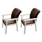 Wooden Contemporary Style Dining Arm Chair Indoor Kitchen Side Chairs of 18'' Wide Coffee 2 Piece Set White Clearhalo ' kitchen&dining_furn' 'Dining Chairs' 'Dining Tables & Seating' 'dining_chair' 'furn' 'furn_dining_chair' 'Furniture' 'furniture_dining_chair' 'Kitchen & Dining Furniture' 'kitchen' 3598279