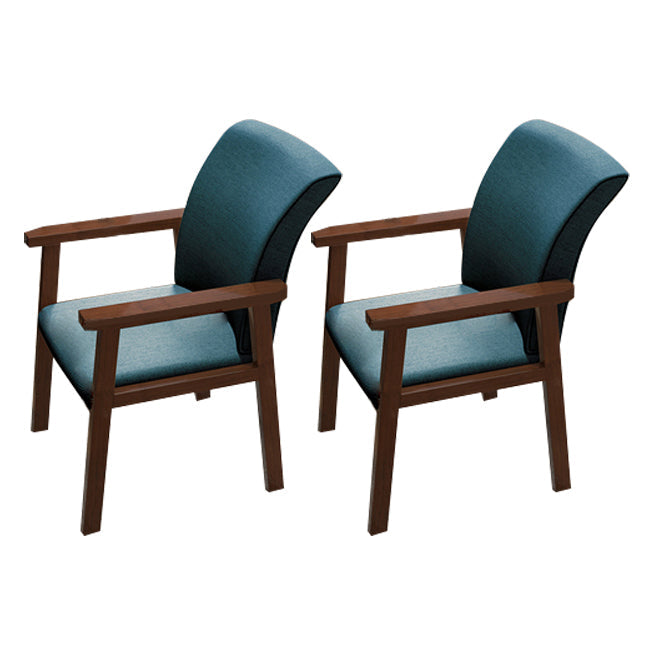 Wooden Contemporary Style Dining Arm Chair Indoor Kitchen Side Chairs of 18'' Wide Dark Green 2 Piece Set Walnut Clearhalo ' kitchen&dining_furn' 'Dining Chairs' 'Dining Tables & Seating' 'dining_chair' 'furn' 'furn_dining_chair' 'Furniture' 'furniture_dining_chair' 'Kitchen & Dining Furniture' 'kitchen' 3598285