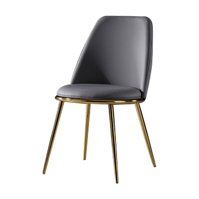 Metal Scandinavian Restaurant Side Chair Parsons Matte Finish Dining Chair Black 1 Piece Clearhalo ' kitchen&dining_furn' 'Dining Chairs' 'Dining Tables & Seating' 'dining_chair' 'furn' 'furn_dining_chair' 'Furniture' 'furniture_dining_chair' 'Kitchen & Dining Furniture' 'kitchen' 3598288