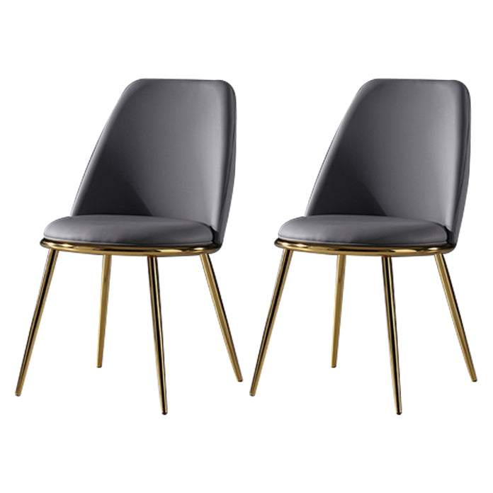 Metal Scandinavian Restaurant Side Chair Parsons Matte Finish Dining Chair Black 2 Piece Set Clearhalo ' kitchen&dining_furn' 'Dining Chairs' 'Dining Tables & Seating' 'dining_chair' 'furn' 'furn_dining_chair' 'Furniture' 'furniture_dining_chair' 'Kitchen & Dining Furniture' 'kitchen' 3598290