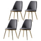 Metal Scandinavian Restaurant Side Chair Parsons Matte Finish Dining Chair Black 4 Piece Set Clearhalo ' kitchen&dining_furn' 'Dining Chairs' 'Dining Tables & Seating' 'dining_chair' 'furn' 'furn_dining_chair' 'Furniture' 'furniture_dining_chair' 'Kitchen & Dining Furniture' 'kitchen' 3598291