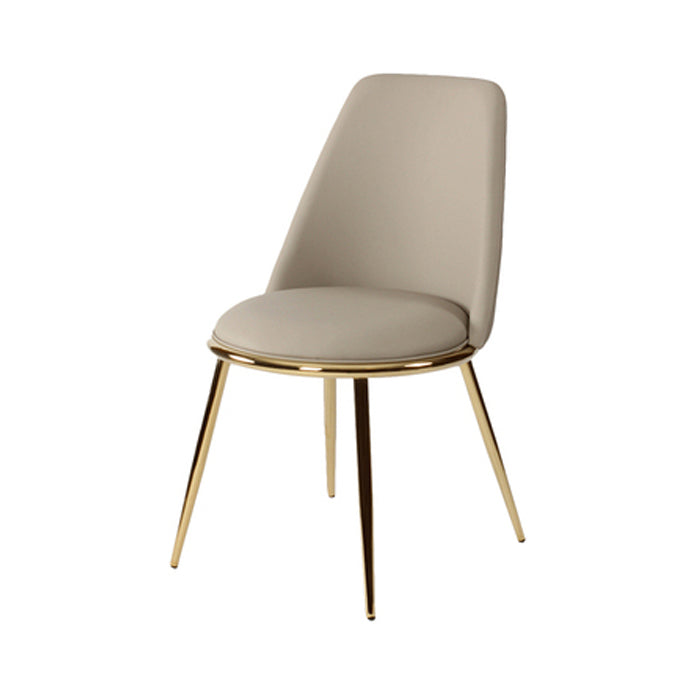 Metal Scandinavian Restaurant Side Chair Parsons Matte Finish Dining Chair Light Gray 1 Piece Clearhalo ' kitchen&dining_furn' 'Dining Chairs' 'Dining Tables & Seating' 'dining_chair' 'furn' 'furn_dining_chair' 'Furniture' 'furniture_dining_chair' 'Kitchen & Dining Furniture' 'kitchen' 3598298