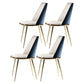 Metal Scandinavian Restaurant Side Chair Parsons Matte Finish Dining Chair Blue-White 4 Piece Set Clearhalo ' kitchen&dining_furn' 'Dining Chairs' 'Dining Tables & Seating' 'dining_chair' 'furn' 'furn_dining_chair' 'Furniture' 'furniture_dining_chair' 'Kitchen & Dining Furniture' 'kitchen' 3598303