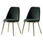 Metal Scandinavian Restaurant Side Chair Parsons Matte Finish Dining Chair Blackish Green 2 Piece Set Clearhalo ' kitchen&dining_furn' 'Dining Chairs' 'Dining Tables & Seating' 'dining_chair' 'furn' 'furn_dining_chair' 'Furniture' 'furniture_dining_chair' 'Kitchen & Dining Furniture' 'kitchen' 3598307