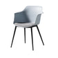 Scandinavian Dining Arm Chair Solid Back Side Chair with 4 Metal Legs for Home Use Clearhalo ' kitchen&dining_furn' 'Dining Chairs' 'Dining Tables & Seating' 'dining_chair' 'Furniture' 'furniture_dining_chair' 'Kitchen & Dining Furniture' 'kitchen' 3598321