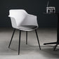 Scandinavian Dining Arm Chair Solid Back Side Chair with 4 Metal Legs for Home Use Clearhalo ' kitchen&dining_furn' 'Dining Chairs' 'Dining Tables & Seating' 'dining_chair' 'Furniture' 'furniture_dining_chair' 'Kitchen & Dining Furniture' 'kitchen' 3598330