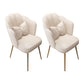 Scandinavian Dining Chair Solid Back Side Chair with 4 Metal Legs for Home Use Off-White 2 Piece Set Brass Gold Clearhalo ' kitchen&dining_furn' 'Dining Chairs' 'Dining Tables & Seating' 'dining_chair' 'furn' 'furn_dining_chair' 'Furniture' 'furniture_dining_chair' 'Kitchen & Dining Furniture' 'kitchen' 3598355